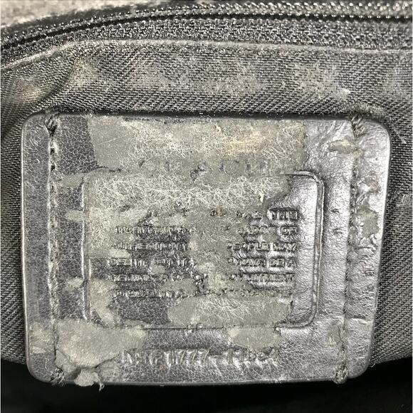 COACH Swagger 27 Tea Rose Tooling Leather Bag Black Rare Unique Clasic Old Money - Picture 12 of 14